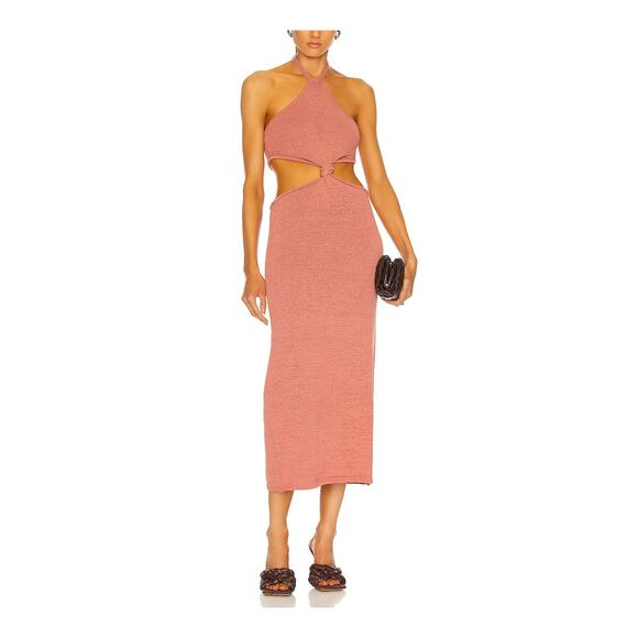 Cult Gaia 'Cameron' Pink Cotton Knit Dress Size XS - Picture 1 of 4